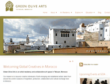 Tablet Screenshot of greenolivearts.com